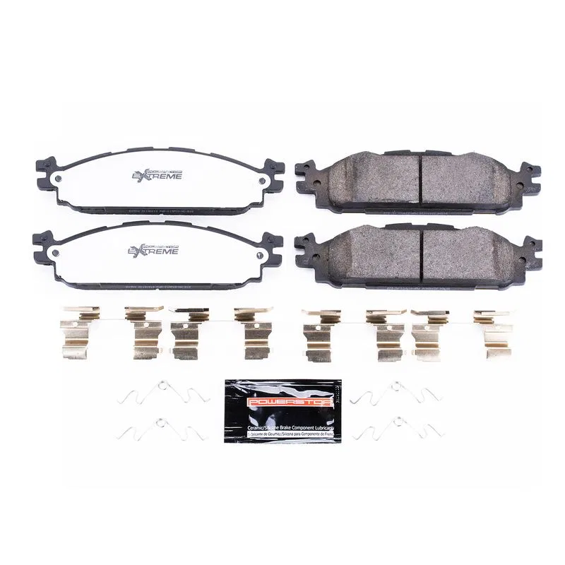 Z36-1508 – POWERSTOP Brake Pad, FMSI Number D1508 Carbon-Fiber Ceramic Brake Pads Set Of 4 With Premium Stainless Ste...